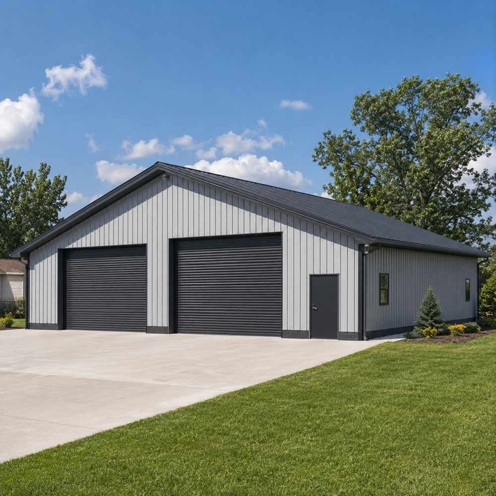 60x30 ft steel garage building
