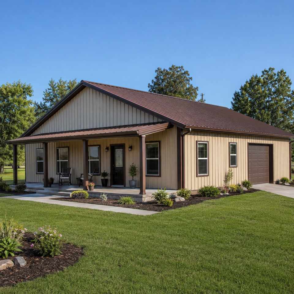 60x30 ft steel residential garage building
