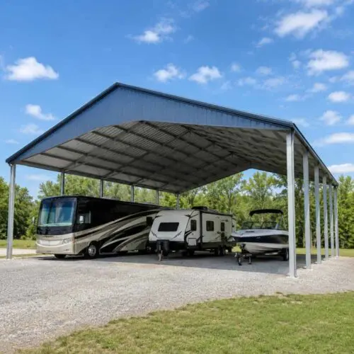 25×50 Boat and Trailer Storage Shed Metal Building Kit