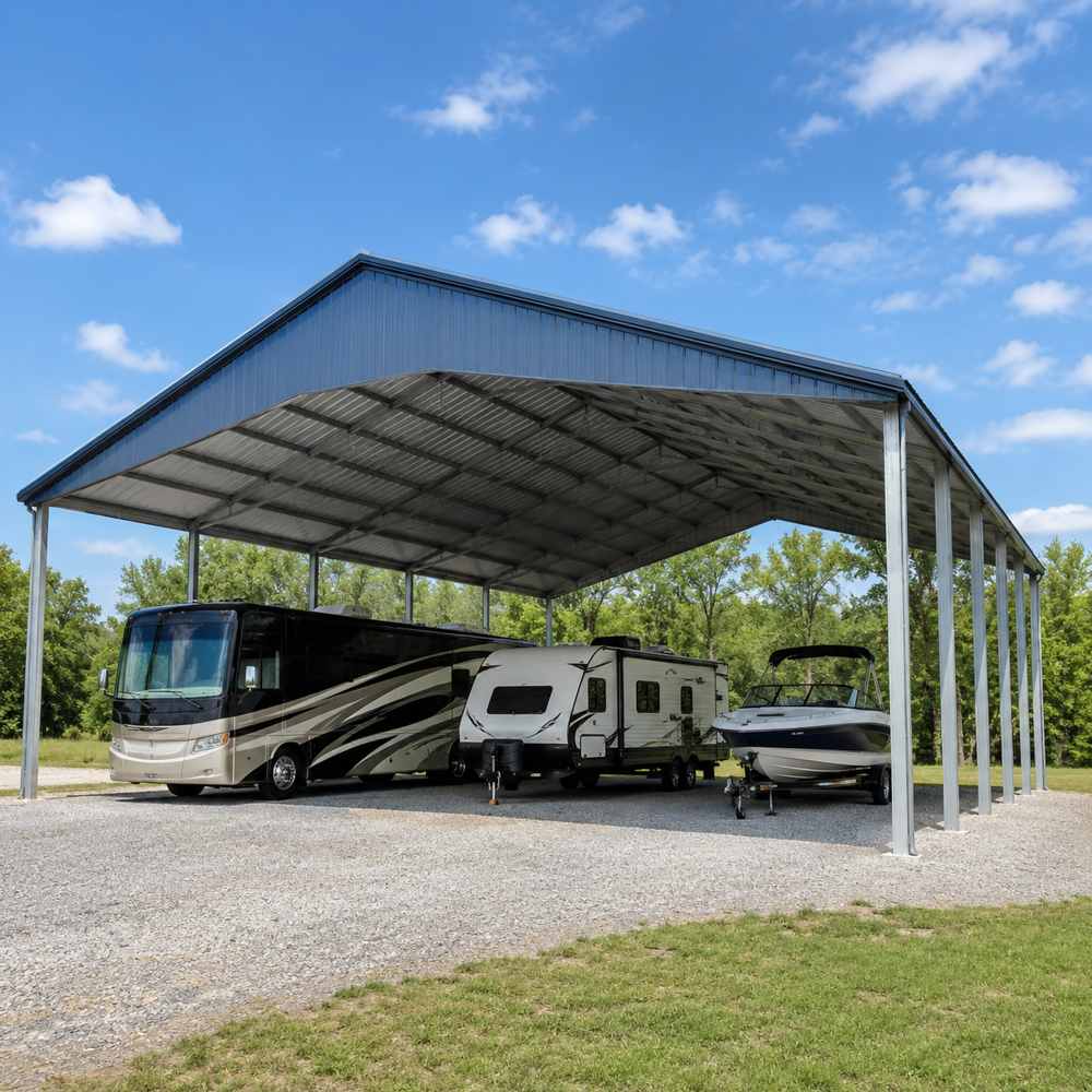 60x30 ft steel rv & boat cover building