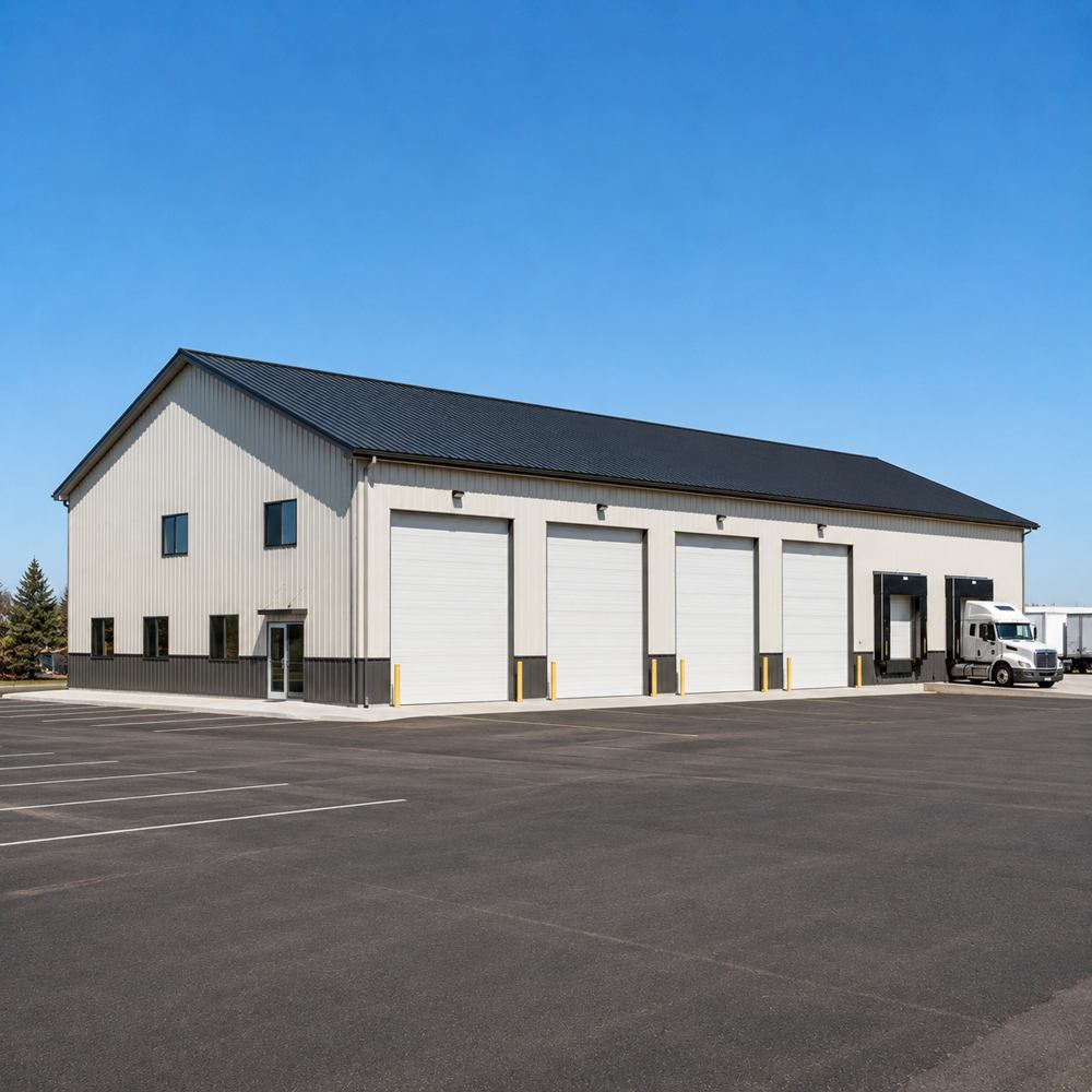 60x80 metal commercial building — large warehouse / distribution center