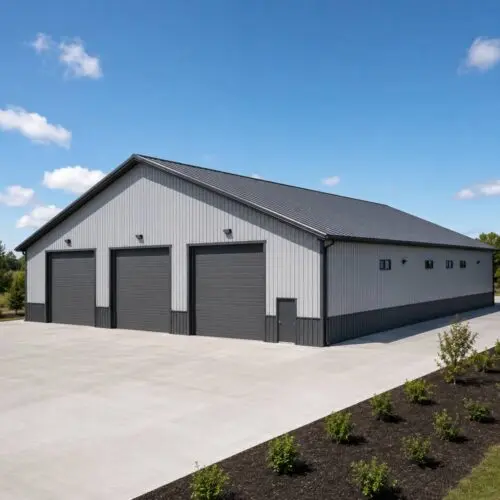 Deluxe Commercial Metal Buildings - 50 x 60 x 16