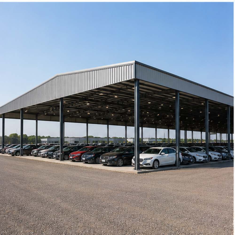 100x70 Prefab Metal Building with Adjustable Leg Heights up to 20 Ft - Image 4