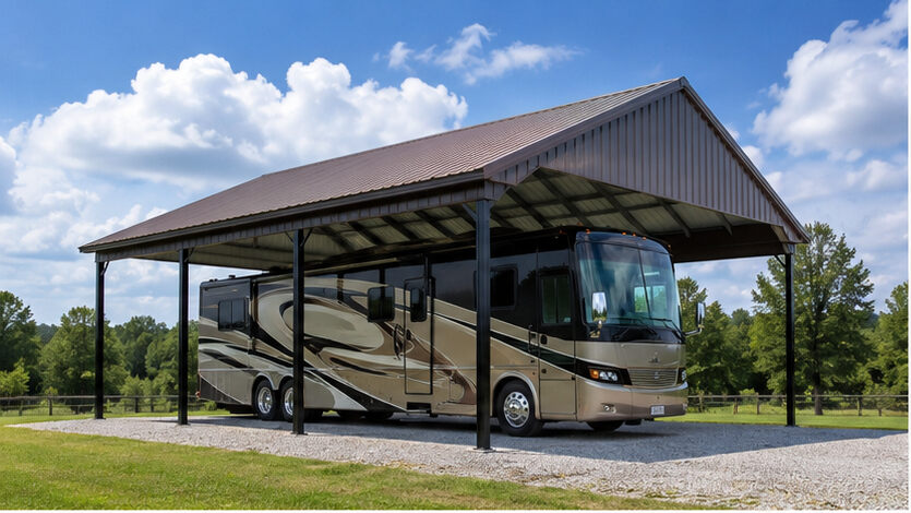 RV Garage + Workshop hero view