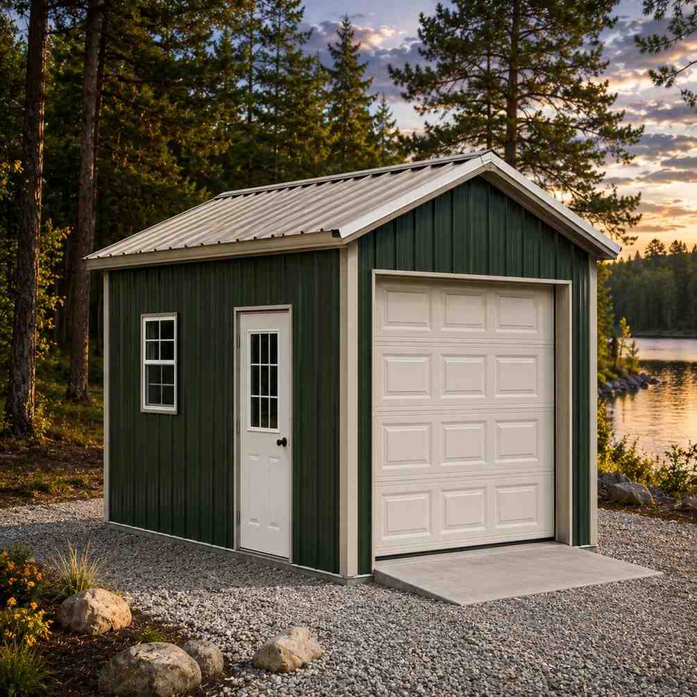 Two-Car Compact Garage hero view