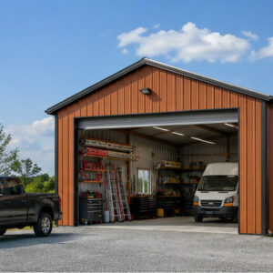 30×36 Welding and Fabrication Shop Metal Building Kit