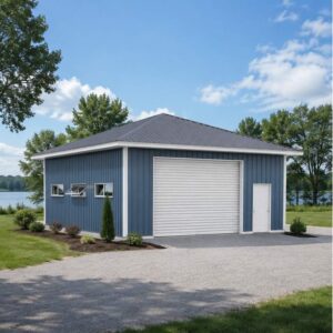 10×100 Property-Line Detached Garage