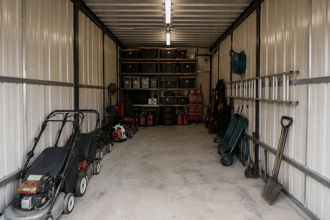 atv and toy storage + seasonal storage