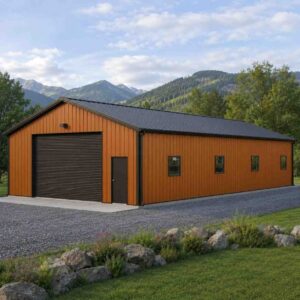 25×30 Detached Shop for Tradespeople Metal Building Kit