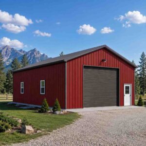 30×50 Three-Car Garage with Workshop