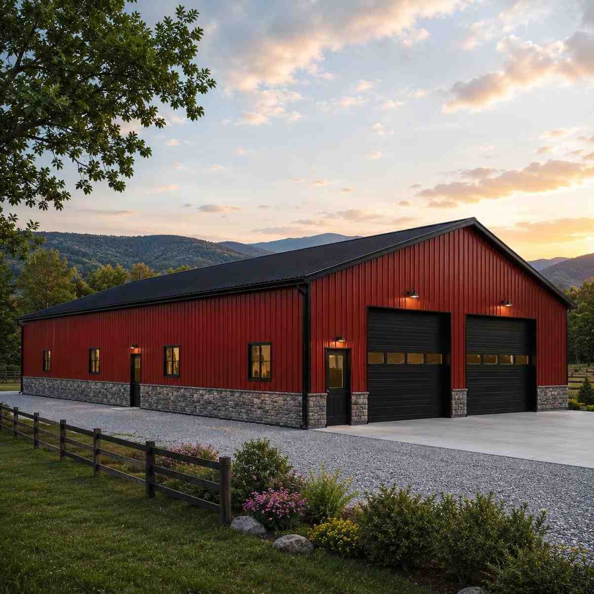 Metal Garage (One-Car + Workshop) hero view