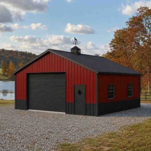 20×40 3-Stall Horse Barn