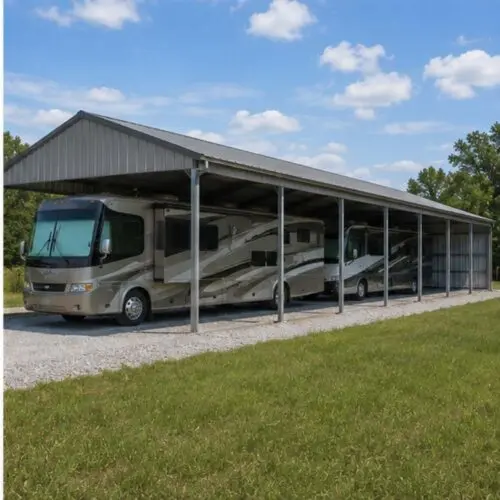 16×28 RV Storage Shelter Metal Building Kit