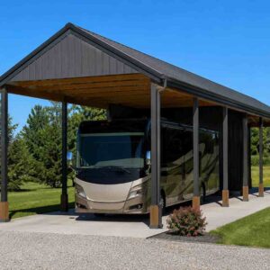 18×45 Class A RV Garage with Workbench Metal Building Kit