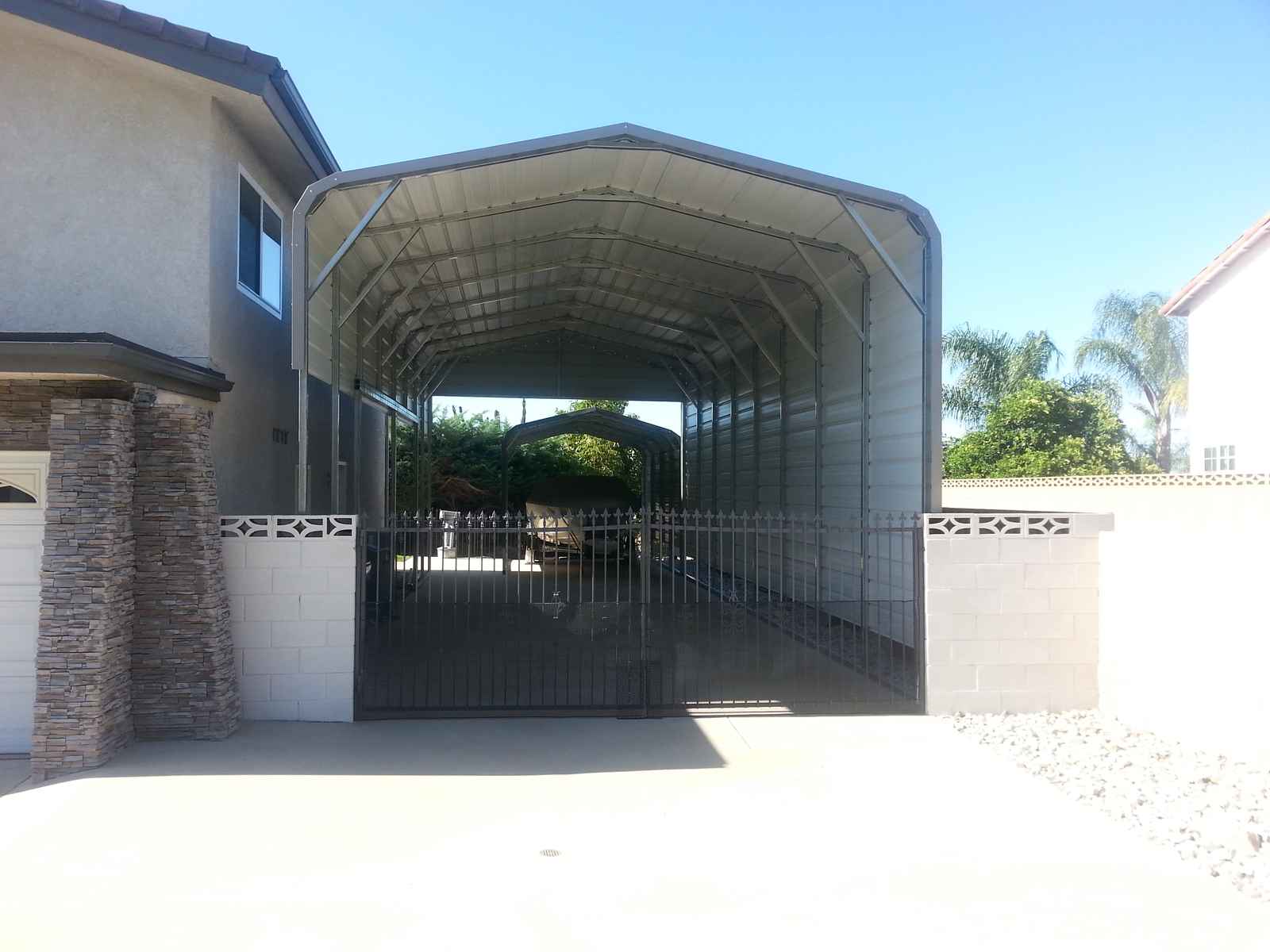 16x31 RV cover with standard roof