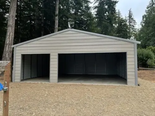 24×24 Single-Car Metal Garage