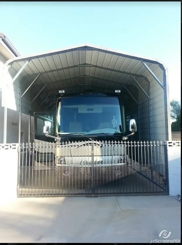 Standard roof carport example