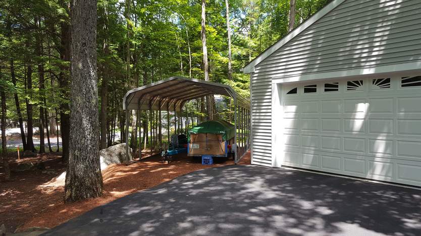 Steel and Stud customer photo — 13×23×7 metal building, standard rounded-edge roof