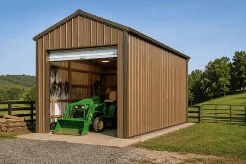 14×30 Tractor & Implement Lean-To