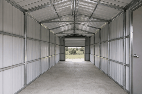 she shed studio with loft + seasonal storage