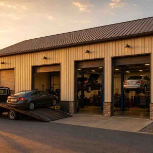36×48 Auto Repair Shop Metal Building Kit
