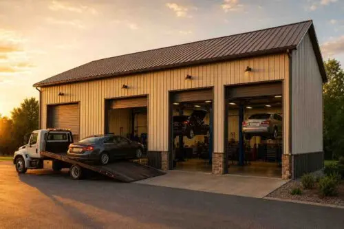 30×30 Auto Detailing or Fleet Bay Metal Building Kit