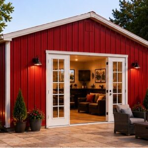 30x46 Prefab Metal Building Kit for Man Cave and She Shed with Leg Height up to 20 Ft