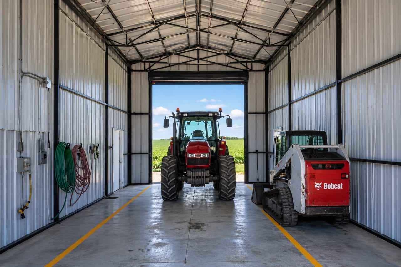 tool shed for contractors + seasonal storage