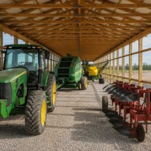 25×35 Hobby Farm Equipment Barn Metal Building Kit