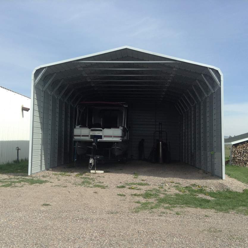 Steel and Stud Metal building install — 24×40