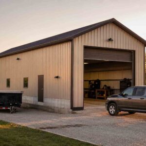 30×45 Contractor Equipment Yard Shop Metal Building Kit