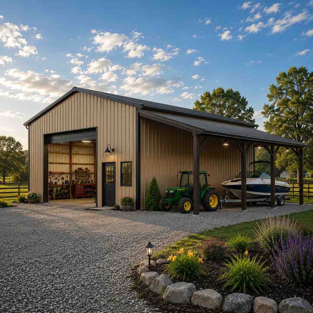 Farm Workshop and Implement Shed hero view