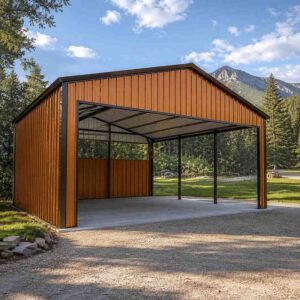 18×45 Workshop with Lean-To Metal Building Kit