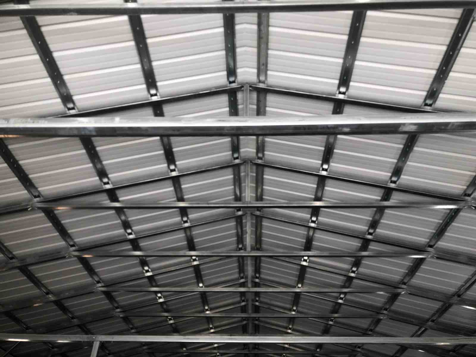 Steel and Stud Metal building install — — Tong customer install (California)