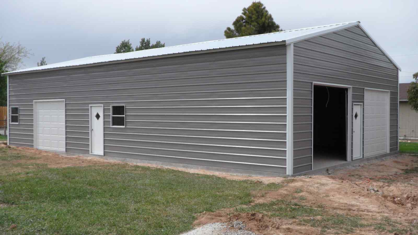 Steel and Stud customer photo — metal building, engineered roof and side panels