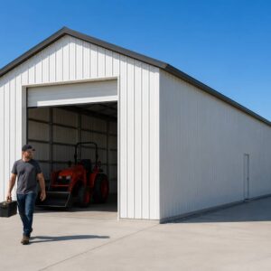 18×28 Small Contractor Job Box Metal Building Kit
