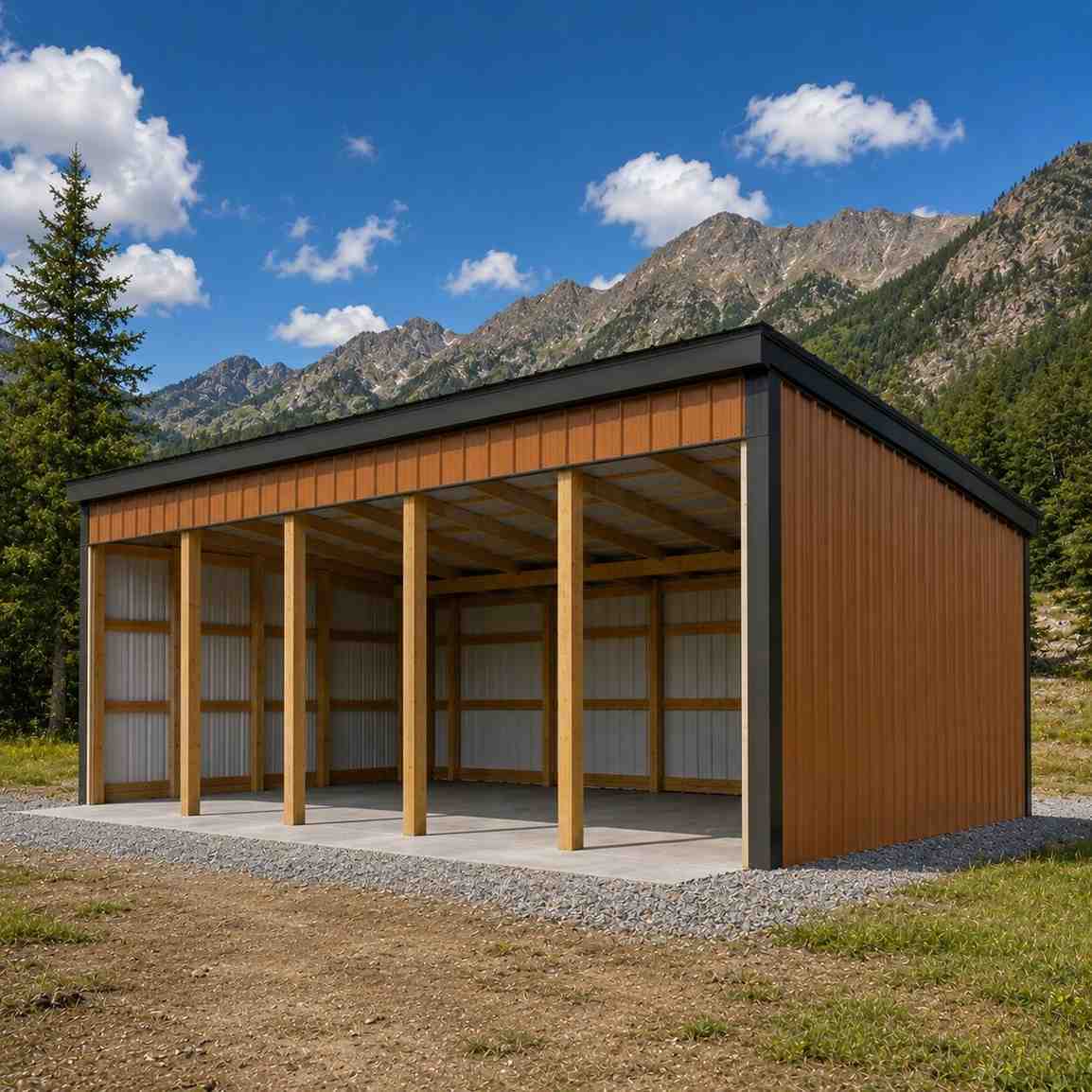 Garden Shed with Lean-To hero view