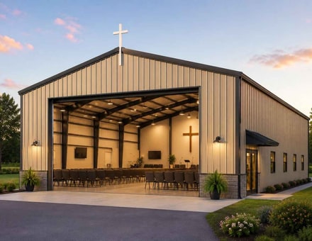 10x12 metal building: three-quarter perspective angle, 120 sq ft Steel and Stud factory direct