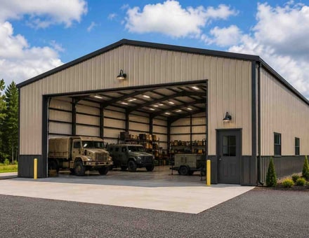 20x30 metal building: side elevation showing height and roof line, 600 sq ft Steel and Stud factory direct